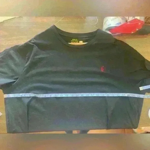 Polo by Ralph Lauren Short Sleeve Tee Black with Red Logo Size 2XB - Picture 7 of 7